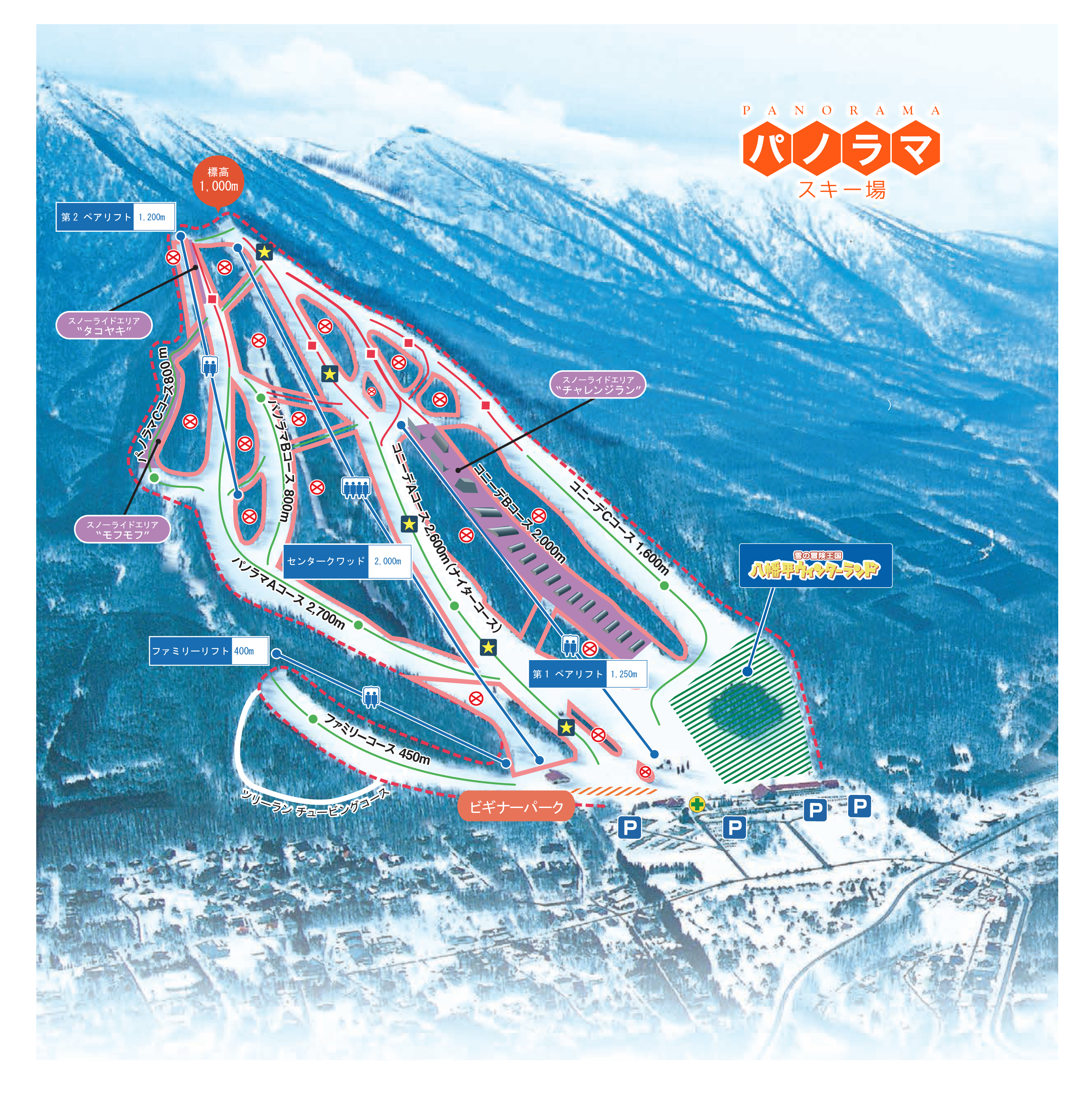 全景滑雪場地圖